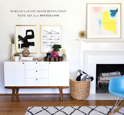 Morgan's Living Room Update with Minted.com