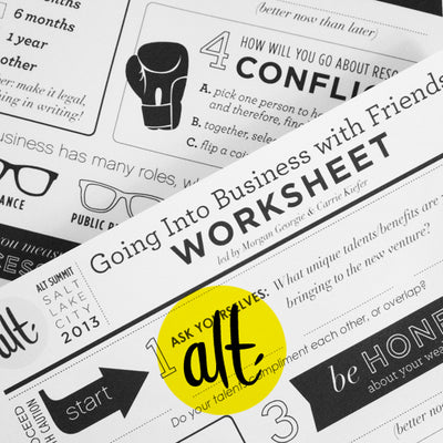 alt summit talk: Going Into Business with Friends