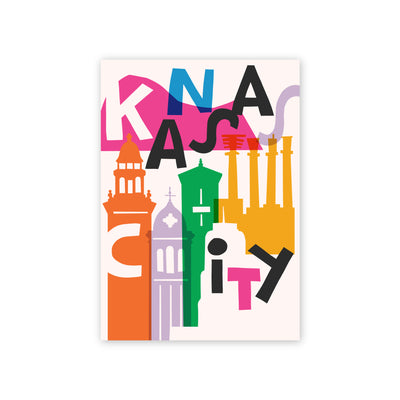 Artful Kansas City Postcard - Ampersand Design Studio product photo