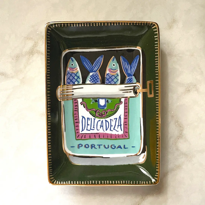 Sardines Porcelain Trinket Dish — Candles & Decor