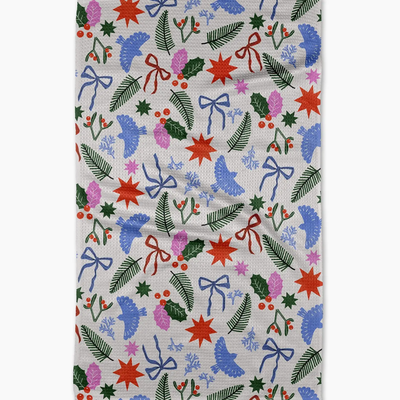 Christmas Garden Party Tea Towel — Kitchen & Dining