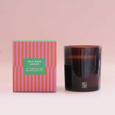 Essentials Candle – Wild Rose + Ginger (12 oz) — Candles & Decor