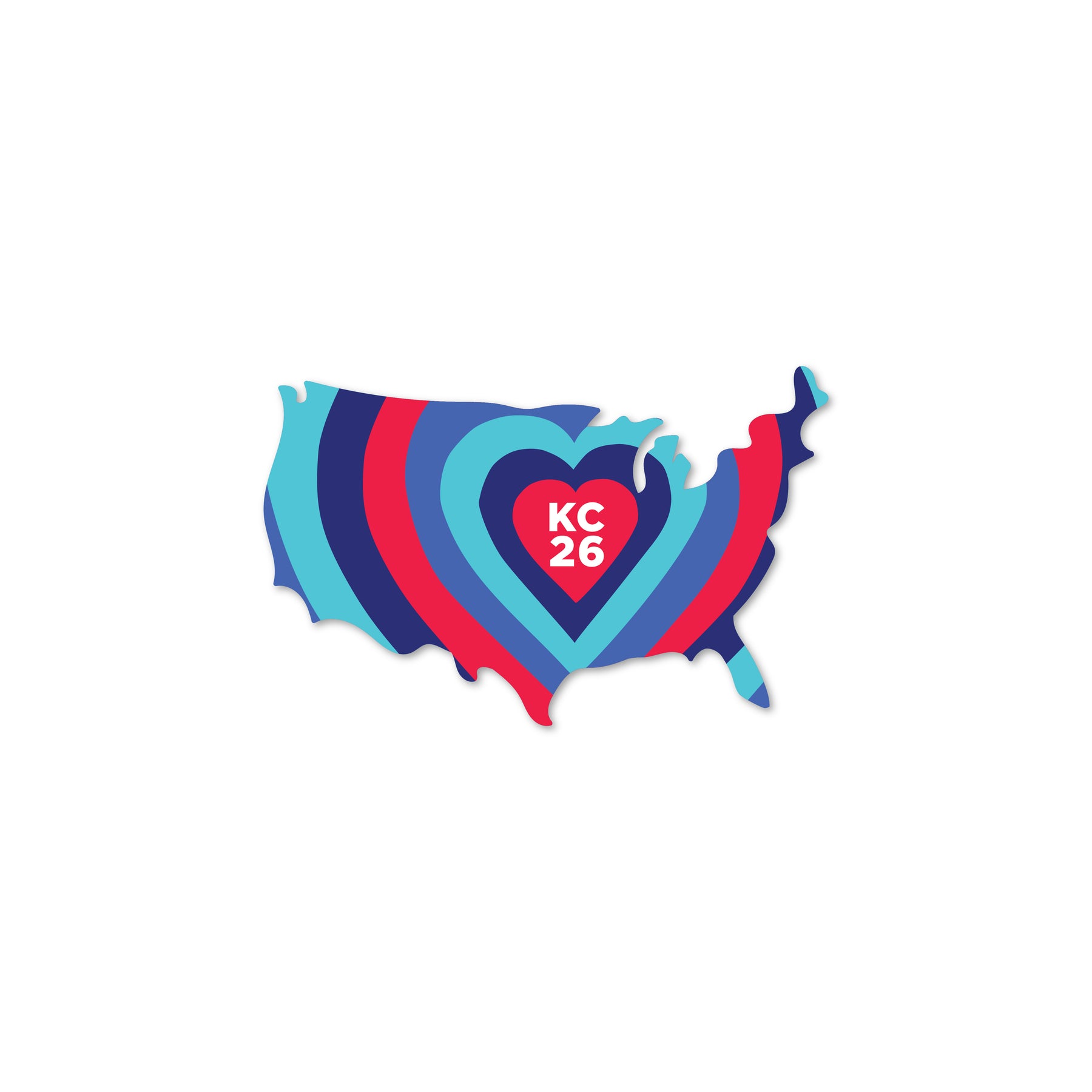 KC Heart of the USA Sticker by AmpersandDesignStudio | Ampersand Design ...