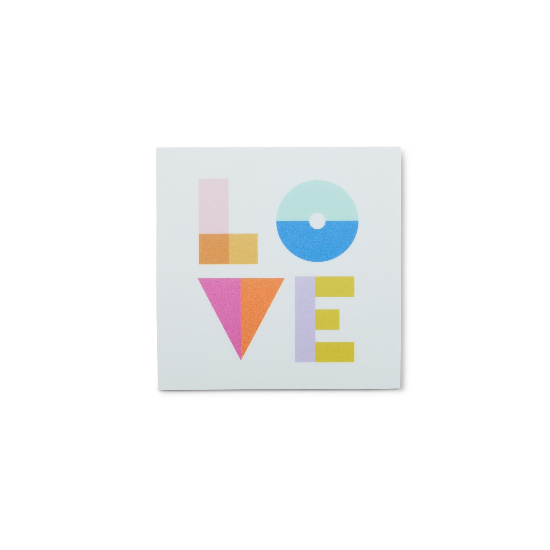 Colorblock Love Sticker by AmpersandDesignStudio | Ampersand Design Studio
