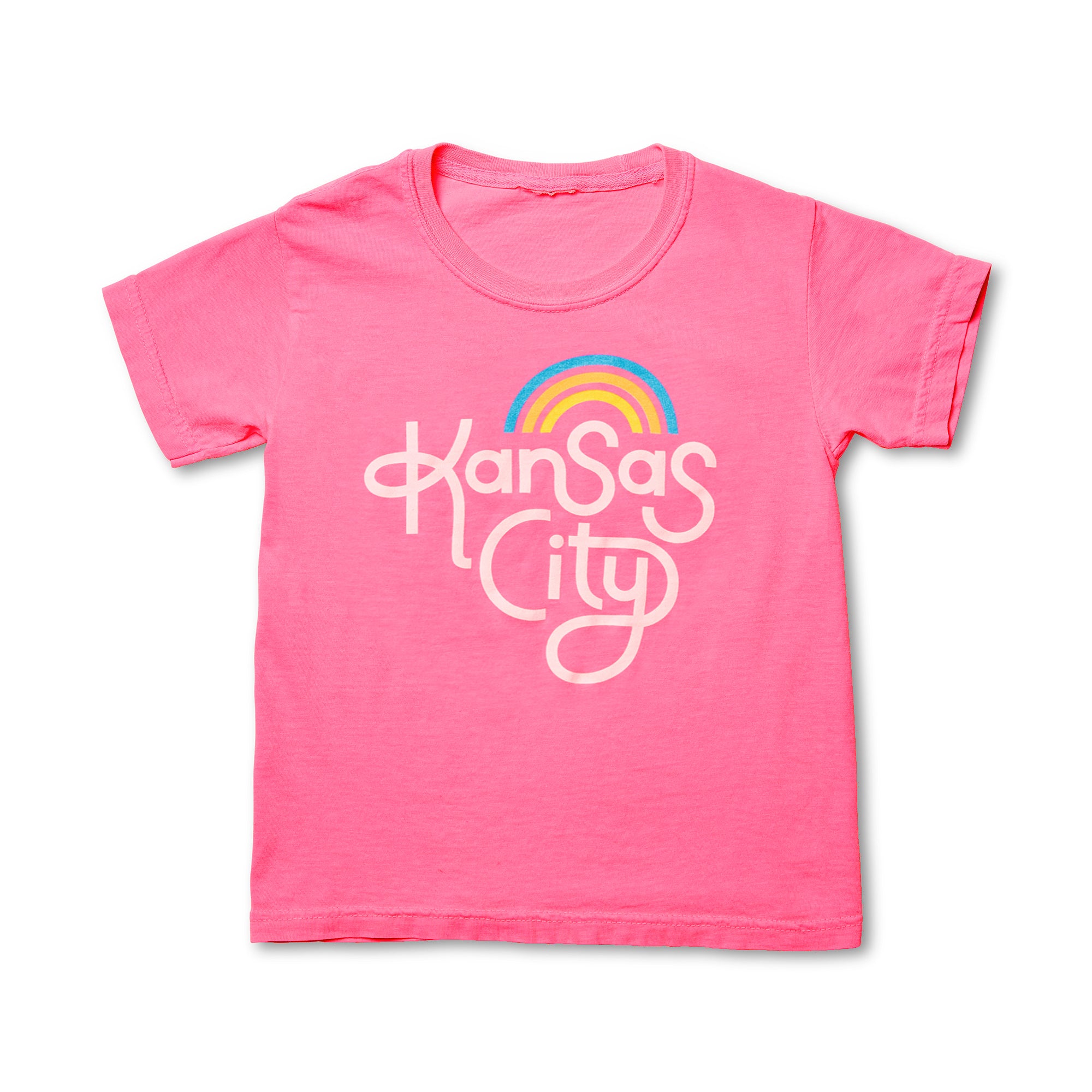 Retro Kansas City Kids T-Shirt - Neon ...