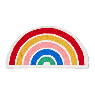 rainbow shaped rug